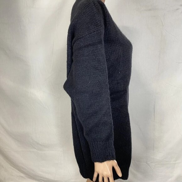 cara cara rome knit dress Cara Crochet Knit Mini Dress in navy main image 1